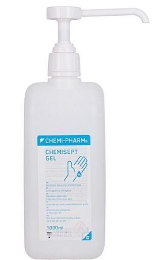 Roku dezinfekcijas līdzeklis- CHEMISEPT GEL 1000ML